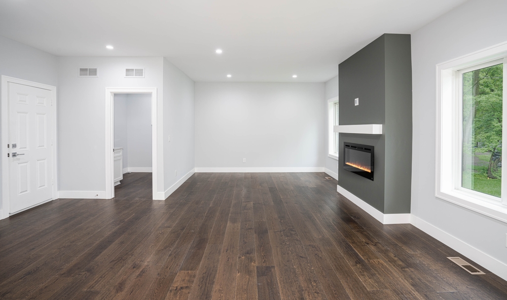 Dit is het resultaat van glasvezelbehang laten aanbrengen in je nieuwbouwwoning in Rotterdam.